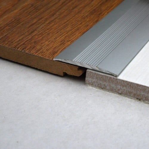 Aluminium Self Adhesive Cover Matt Silver CAS 900x37x3mm - EMC Tiles