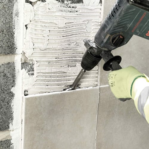 Air chisel deals to remove tile