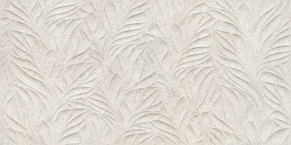 Sense Light Grey Botanic Textured Matt Wall Tile 70x35 - EMC Tiles